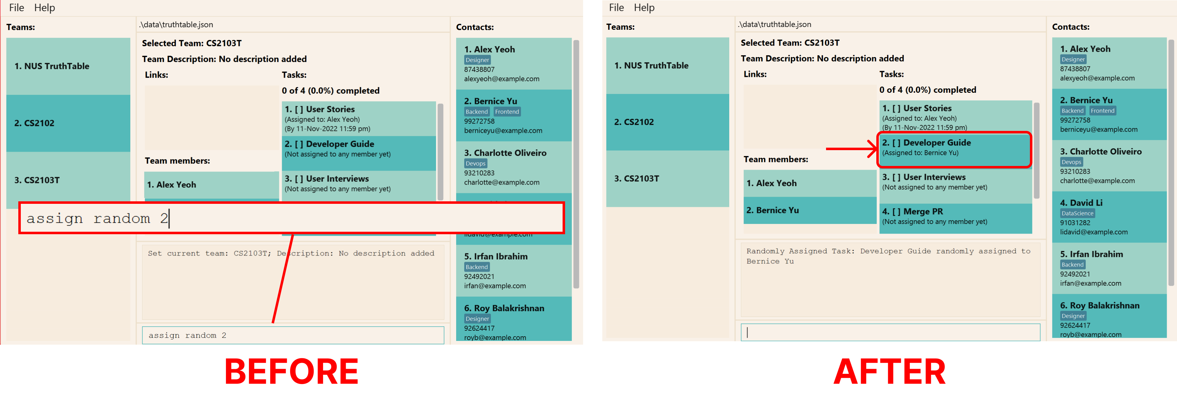 Assign Random Example