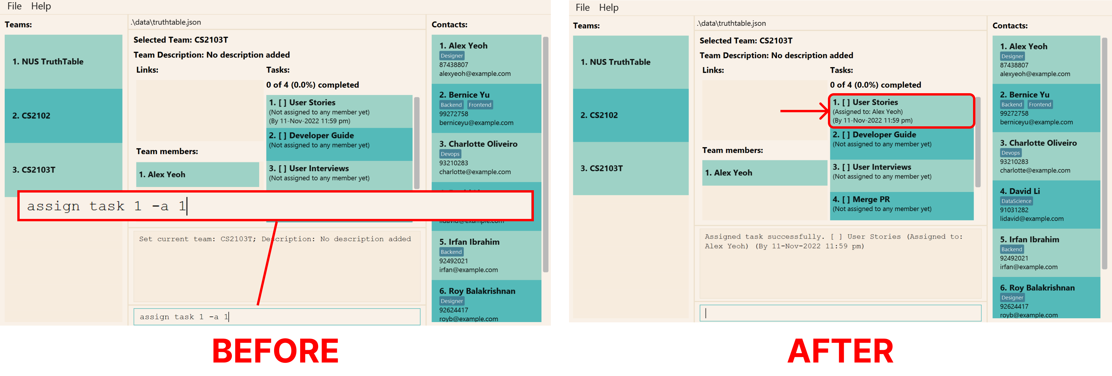 Assign Task Example