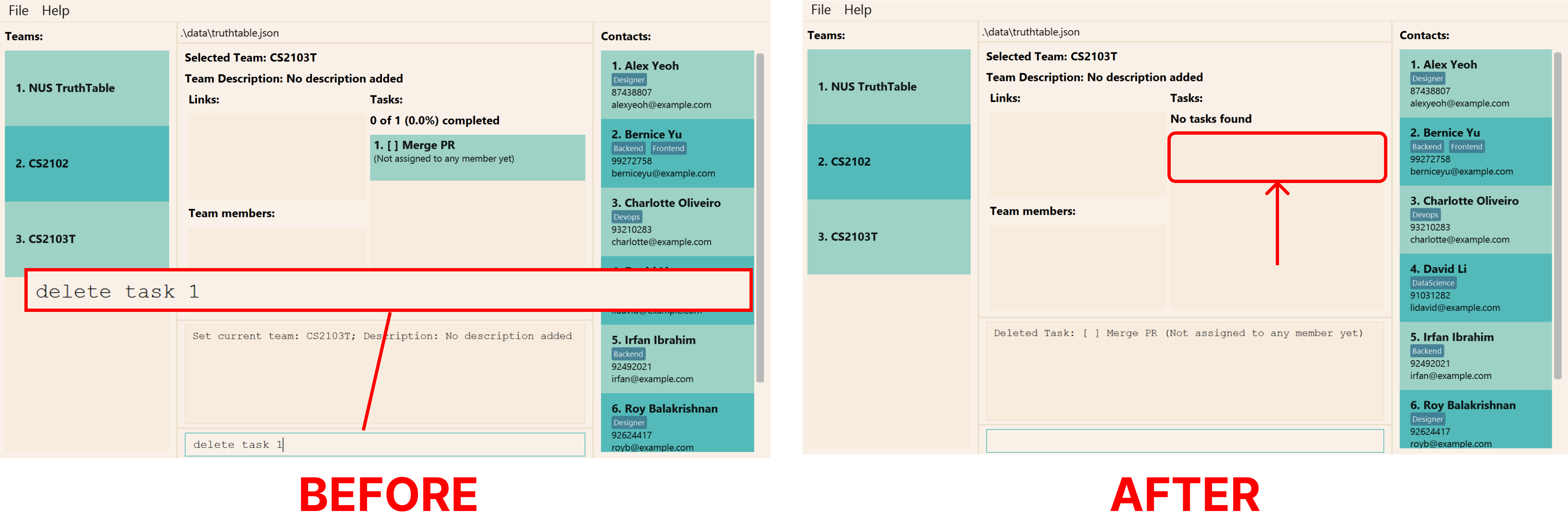 Delete Task Example