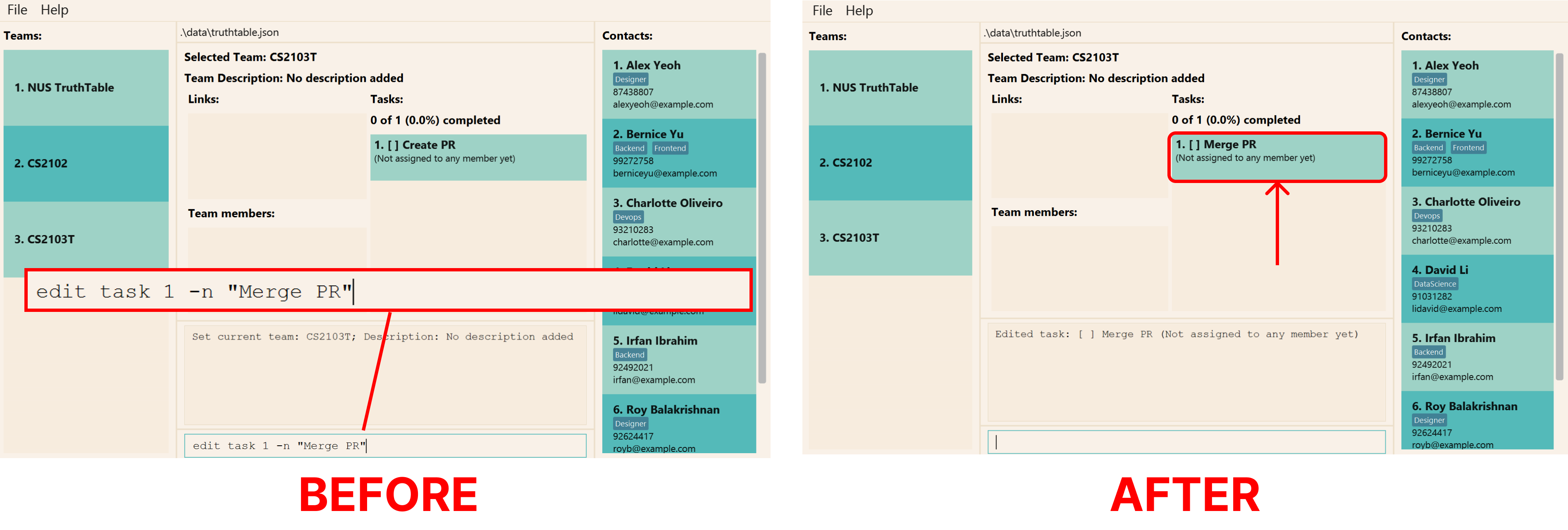 Edit Task Example